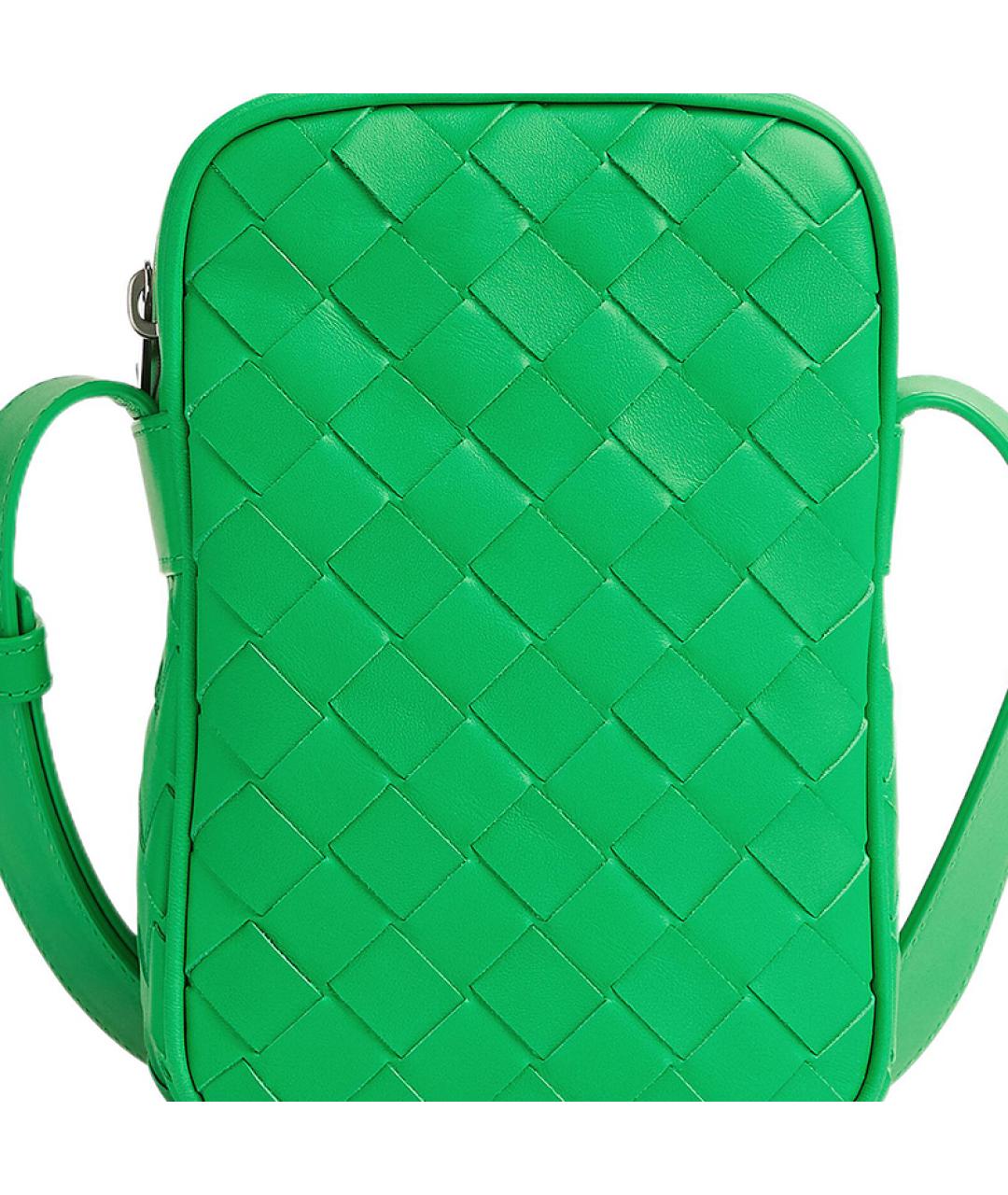 BOTTEGA VENETA Зеленая сумка на плечо, фото 4