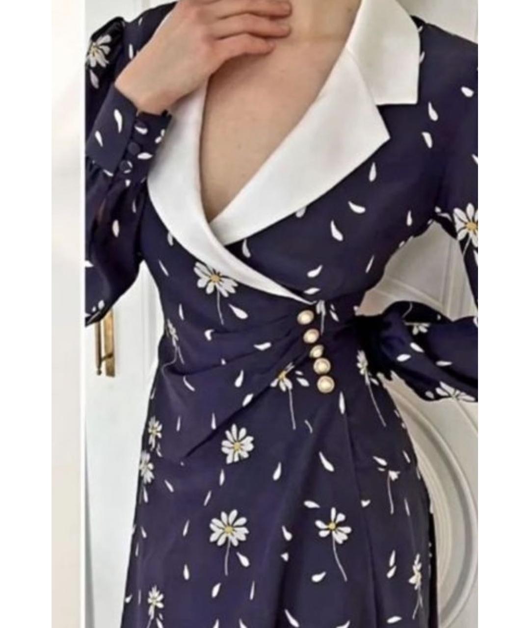 ALESSANDRA RICH Шелковое коктейльное платье, фото 2