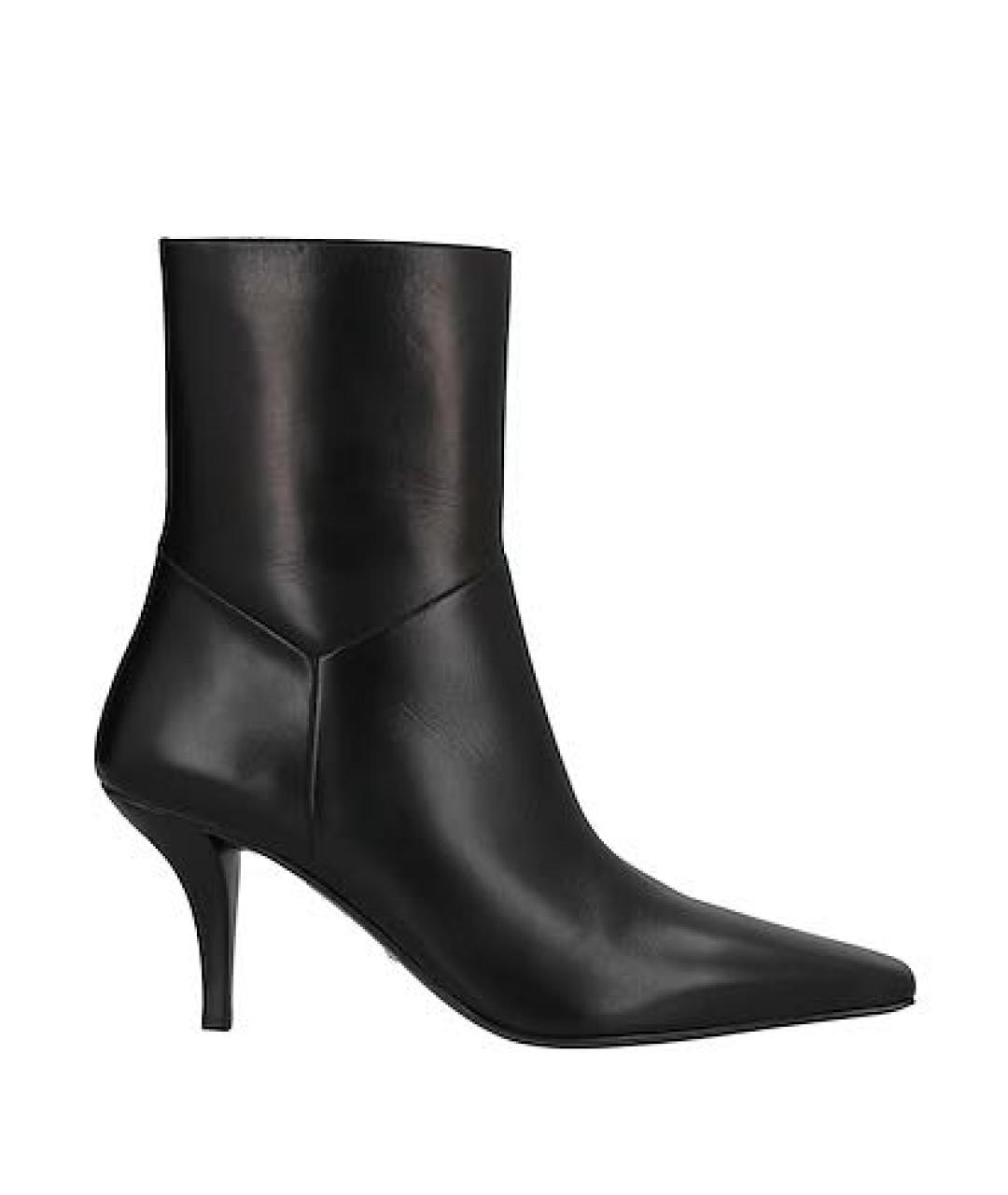 GUCCI Черные кожаные ботильоны, фото 9