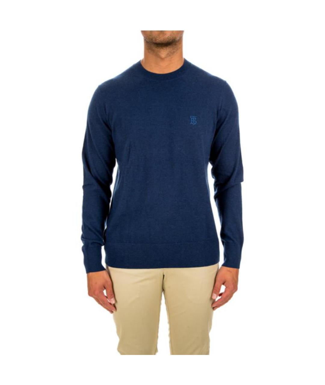 BURBERRY Синий джемпер / свитер, фото 4