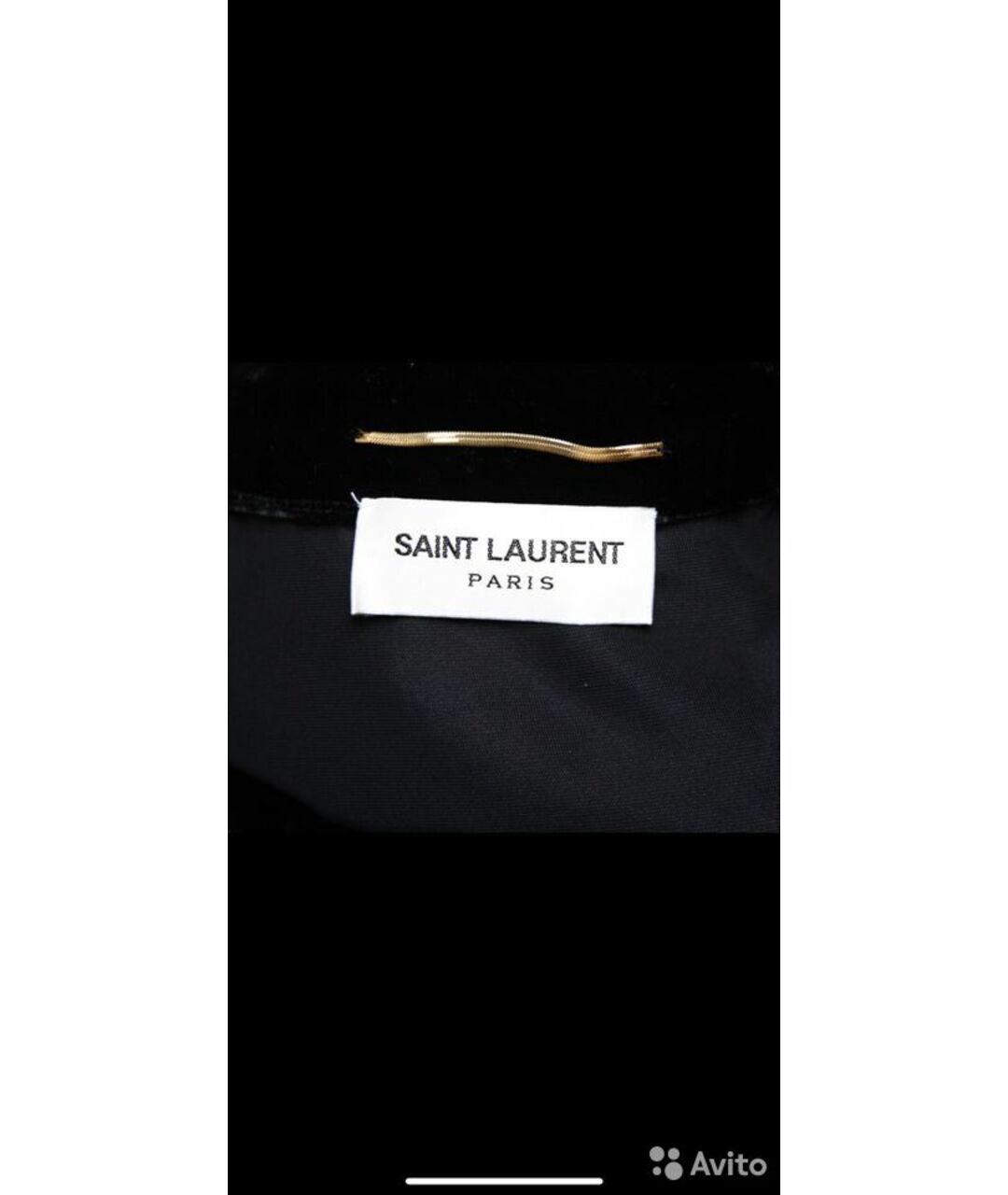 SAINT LAURENT Черное бархатное повседневное платье, фото 3