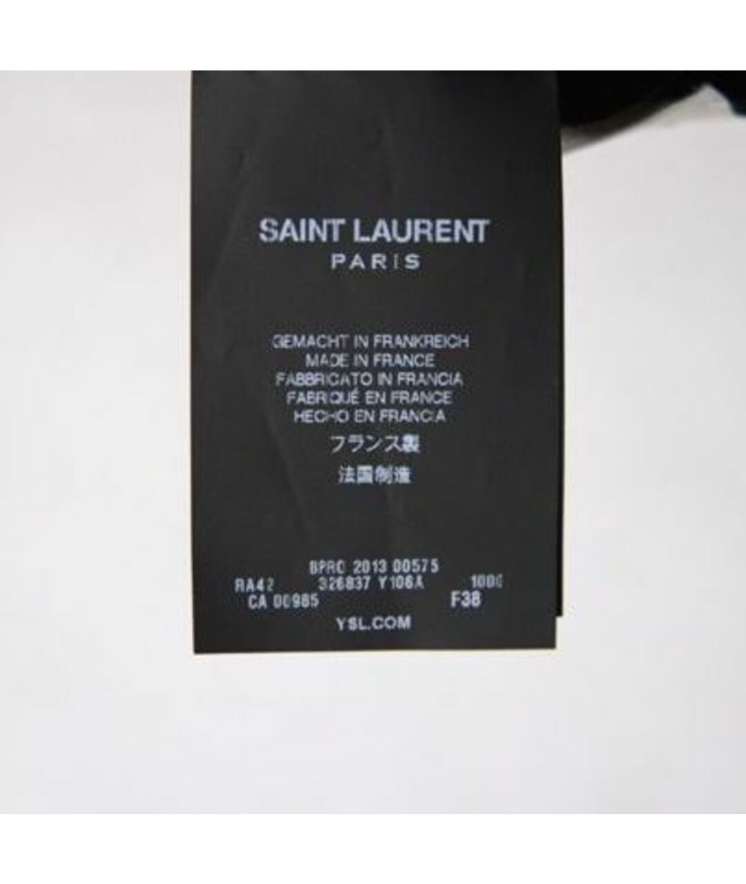 SAINT LAURENT Черное бархатное повседневное платье, фото 5