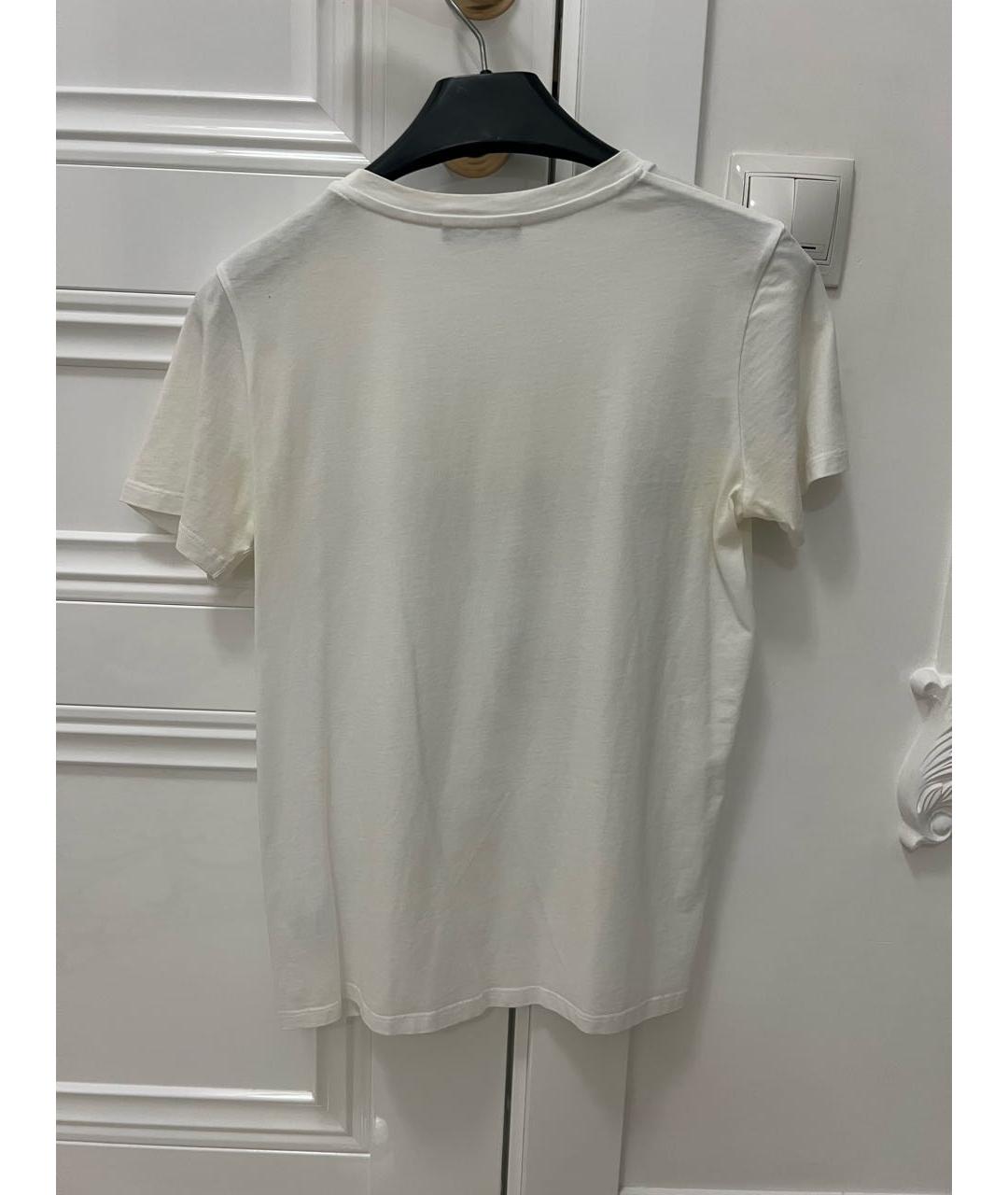 BALMAIN Белая хлопковая футболка, фото 2