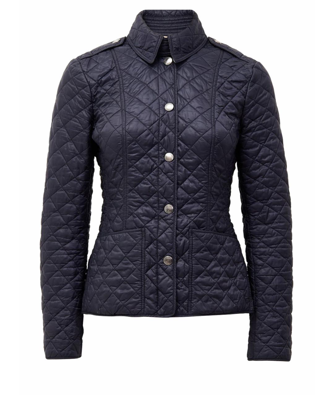 BURBERRY Темно-синяя полиэстеровая куртка, фото 1