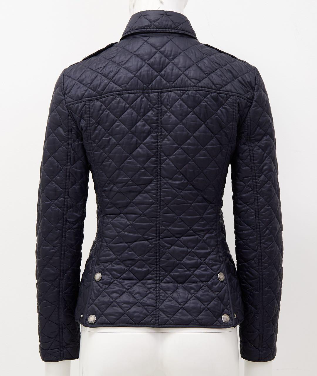 BURBERRY Темно-синяя полиэстеровая куртка, фото 2