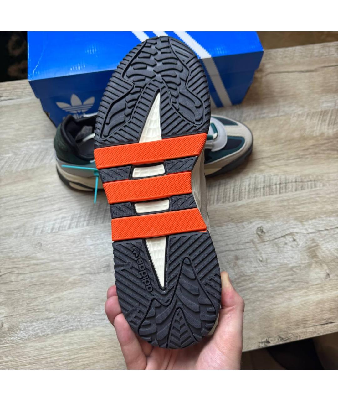 ADIDAS Серые замшевые низкие кроссовки / кеды, фото 6