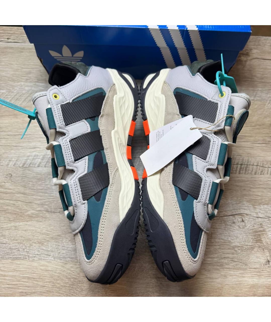 ADIDAS Серые замшевые низкие кроссовки / кеды, фото 8