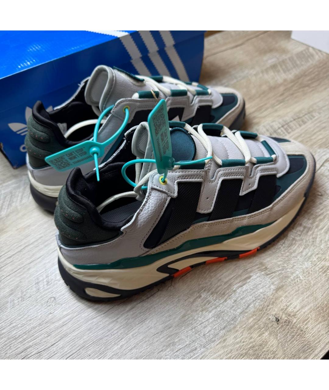 ADIDAS Серые замшевые низкие кроссовки / кеды, фото 7