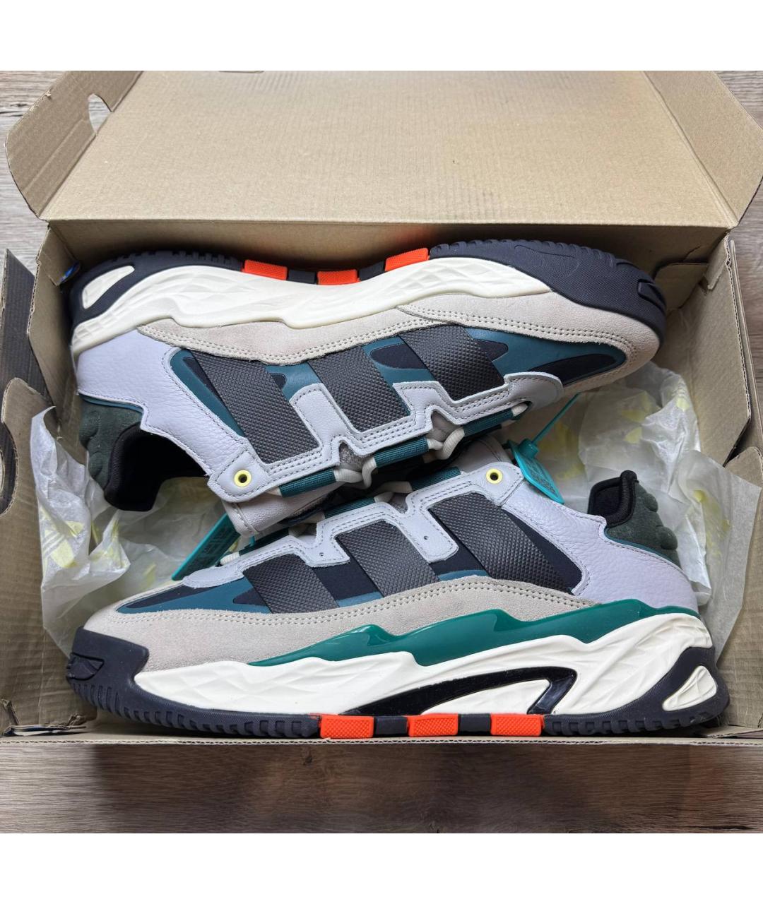 ADIDAS Серые замшевые низкие кроссовки / кеды, фото 3
