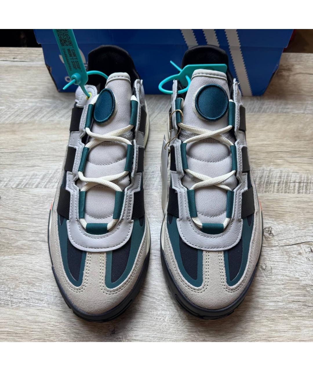 ADIDAS Серые замшевые низкие кроссовки / кеды, фото 4