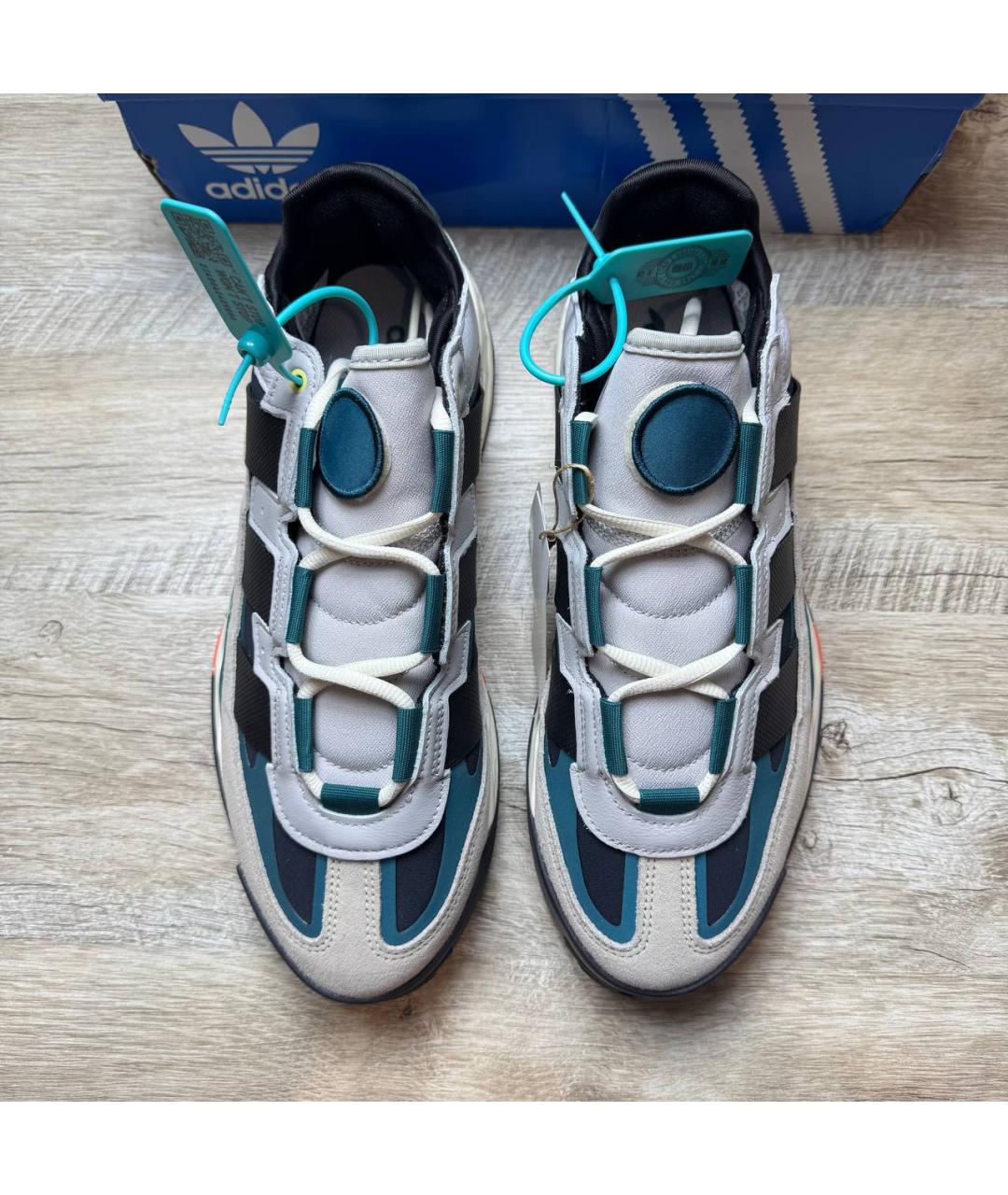 ADIDAS Серые замшевые низкие кроссовки / кеды, фото 5