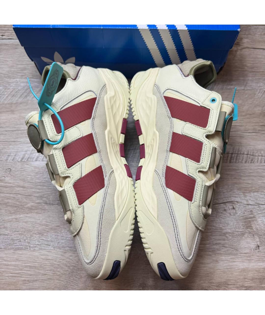 ADIDAS Бежевые замшевые низкие кроссовки / кеды, фото 6