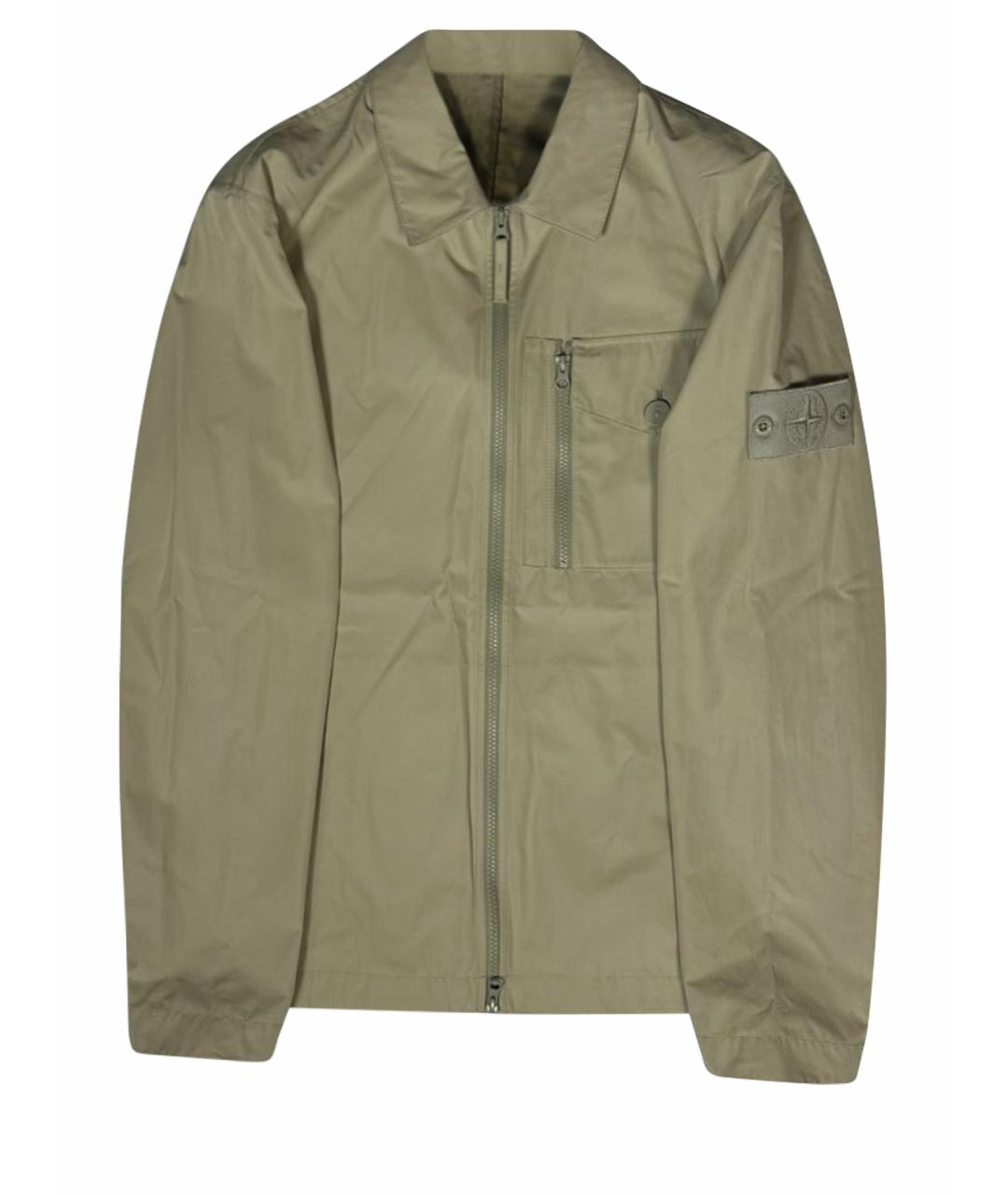 STONE ISLAND Бежевая хлопковая куртка, фото 1