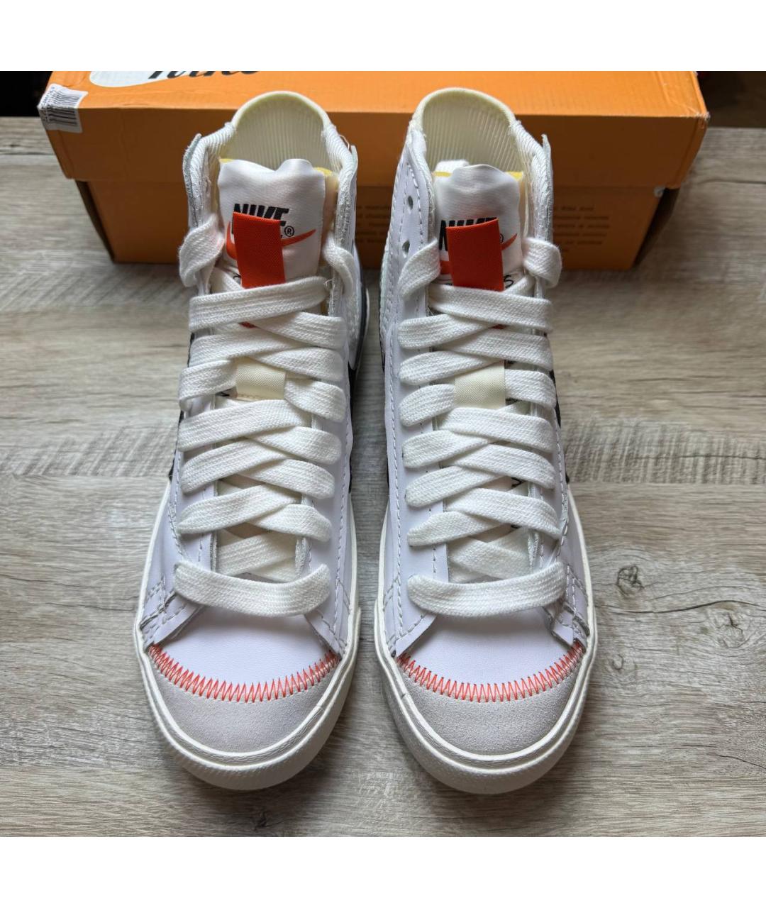 NIKE Белые низкие кроссовки / кеды, фото 4
