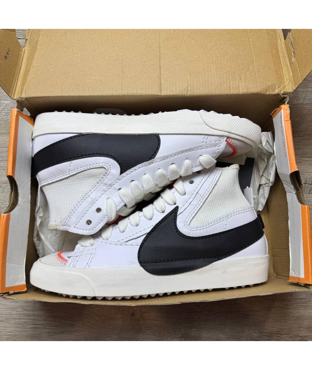 NIKE Белые низкие кроссовки / кеды, фото 2