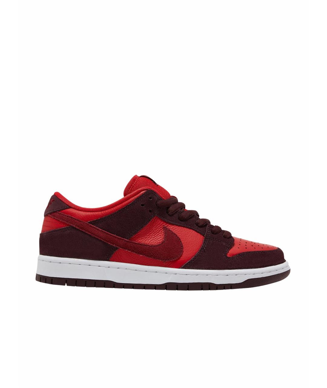 NIKE Красные замшевые низкие кроссовки / кеды, фото 8