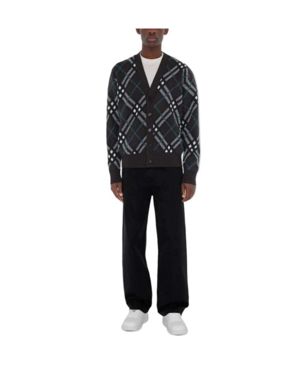 BURBERRY Серый кардиган, фото 2