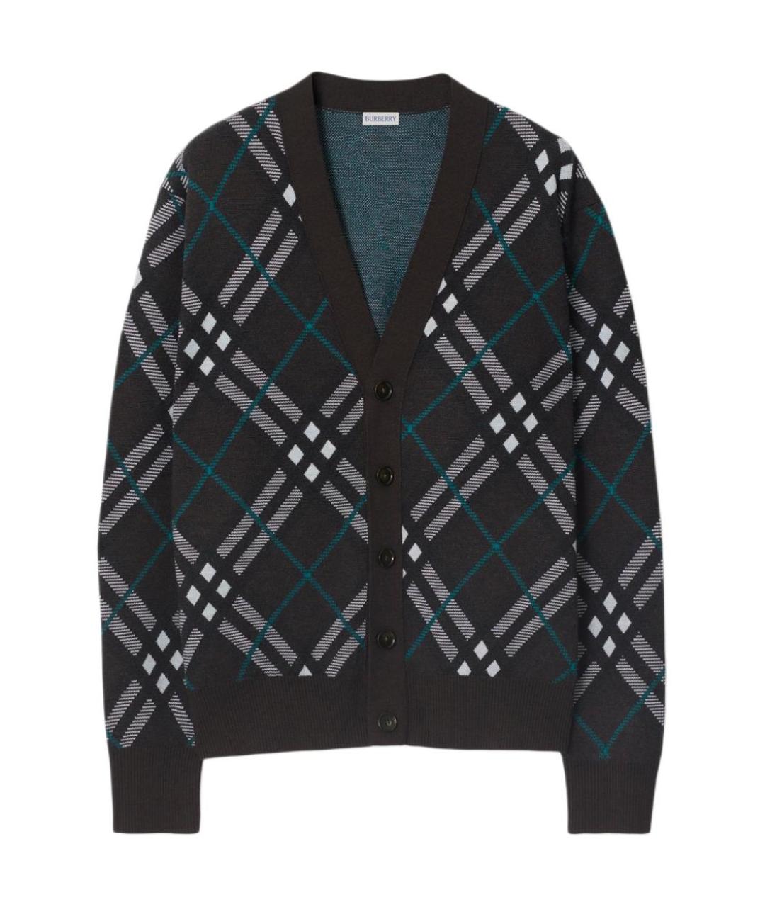 BURBERRY Серый кардиган, фото 1