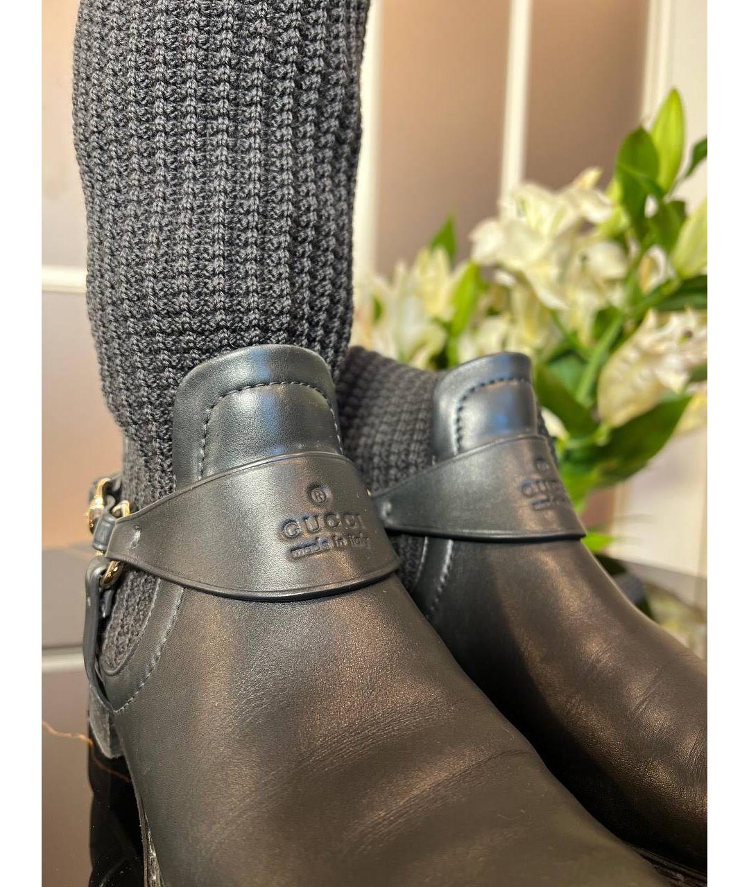 GUCCI Черные ботинки, фото 5