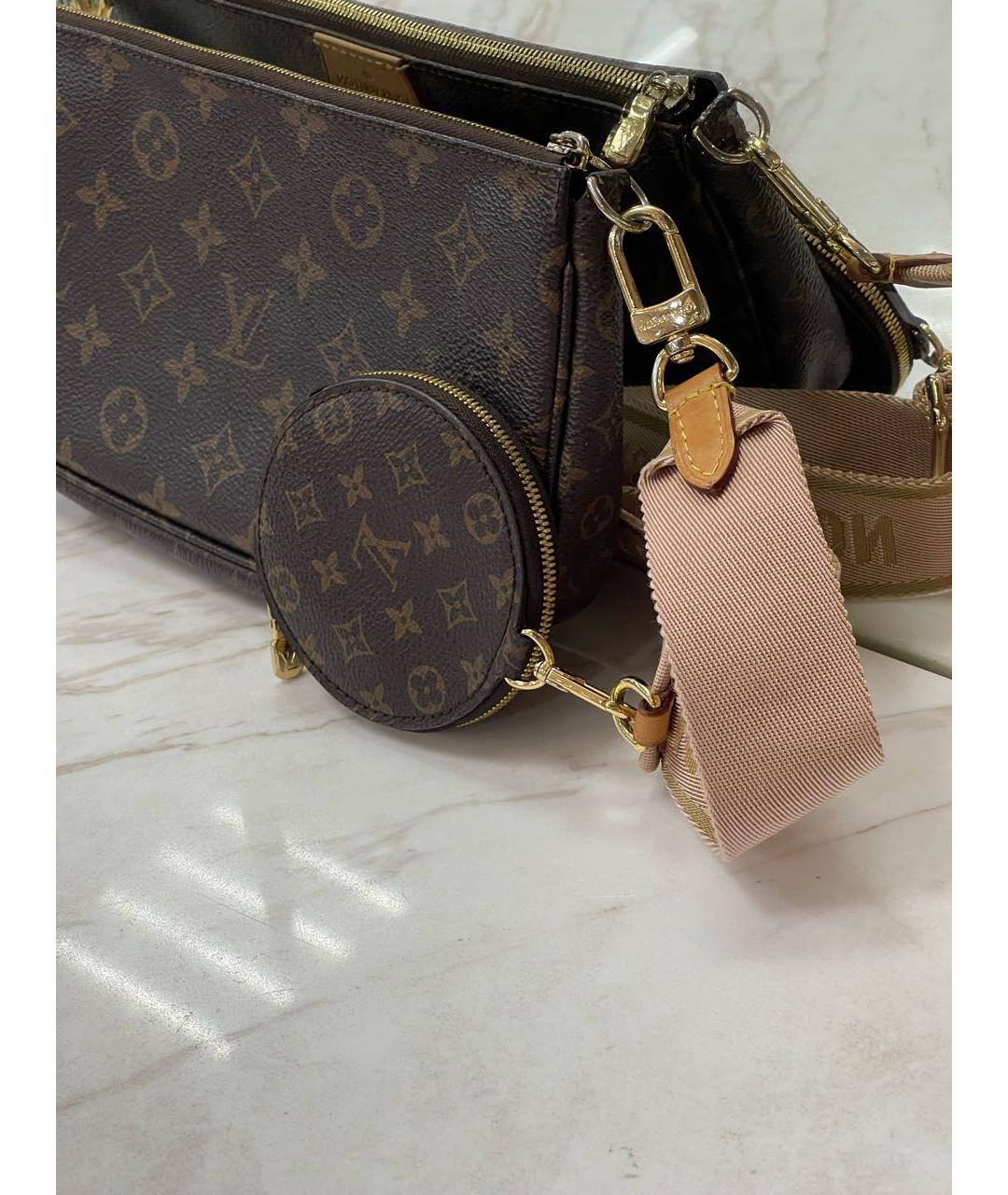 LOUIS VUITTON Коричневая сумка через плечо, фото 4