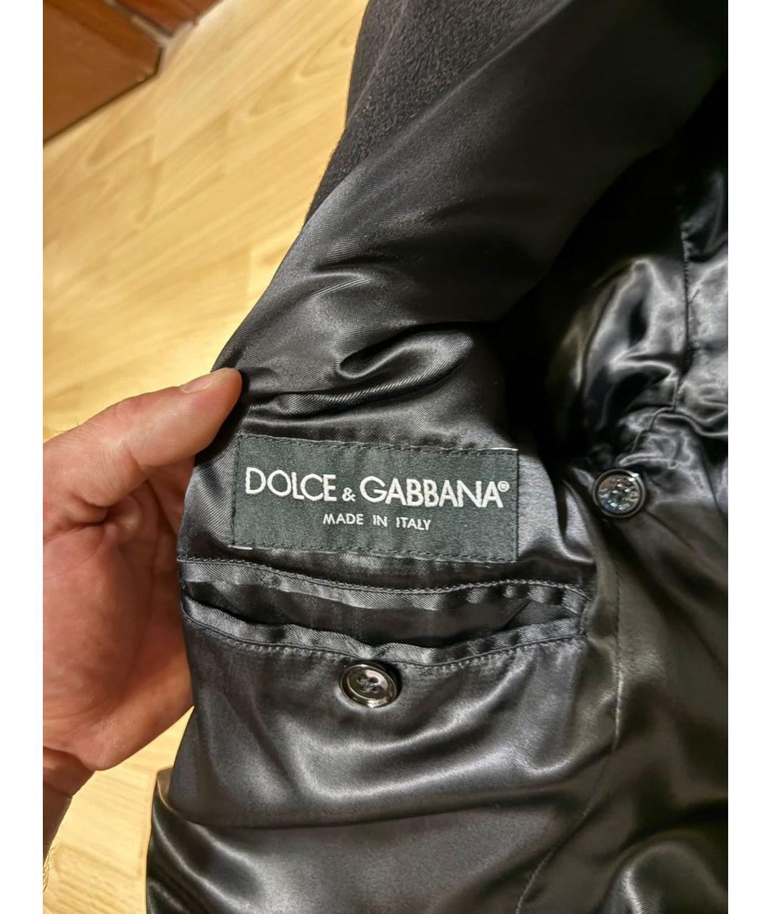DOLCE&GABBANA Черный шерстяной пиджак, фото 8