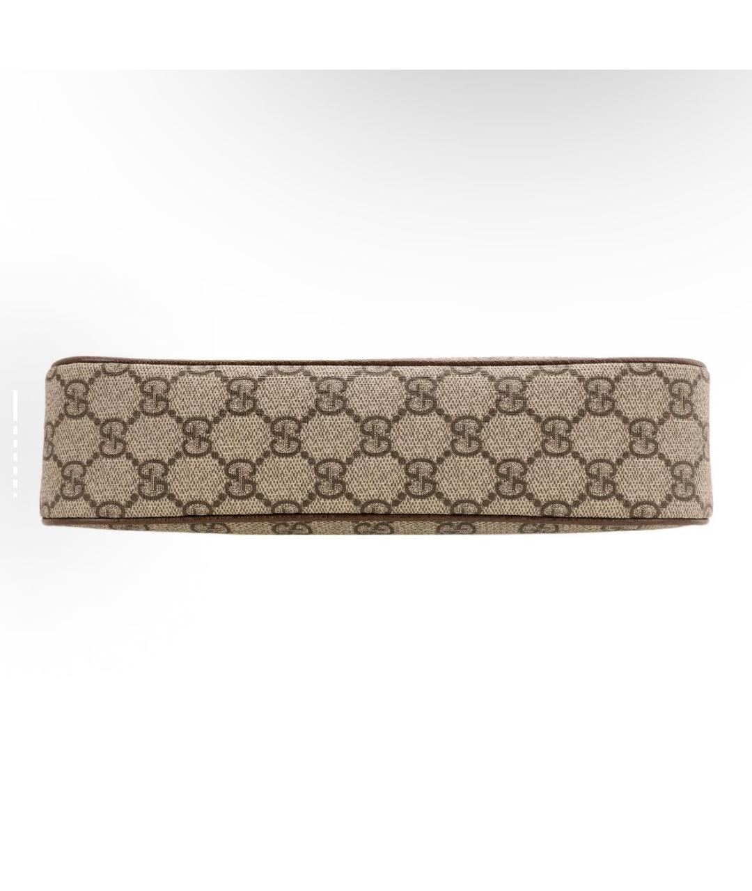 GUCCI Хаки кожаная сумка с короткими ручками, фото 4