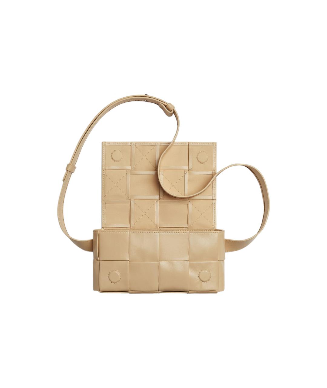BOTTEGA VENETA Бежевая сумка на плечо, фото 4