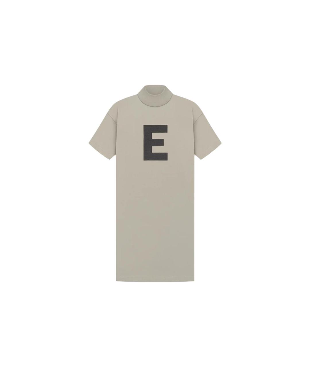 FEAR OF GOD ESSENTIALS Серое хлопковое повседневное платье, фото 1