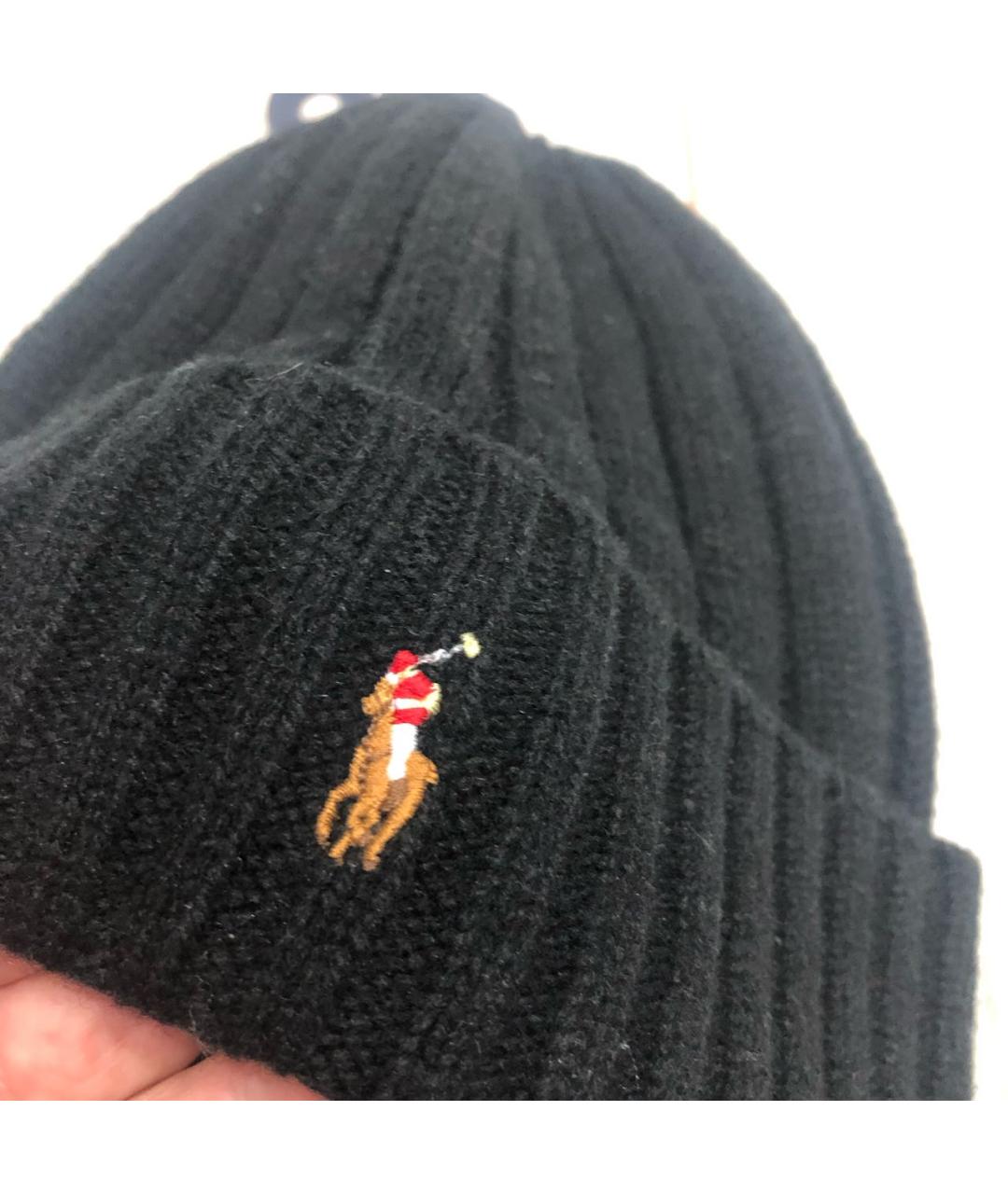 POLO RALPH LAUREN Черная шапка, фото 3