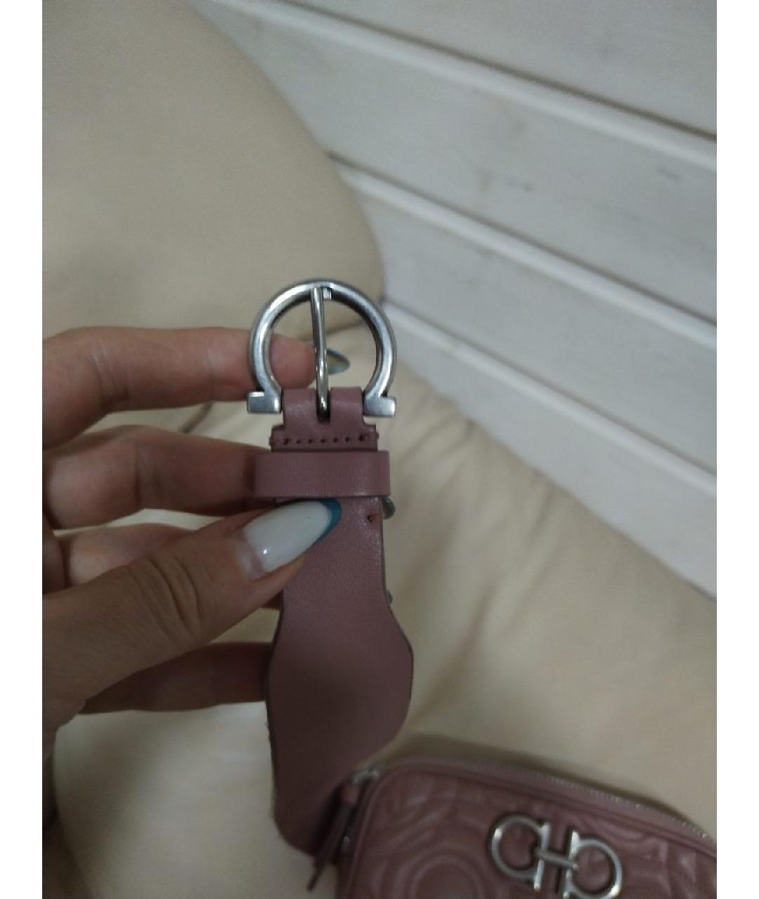 FERRAGAMO Кожаная поясная сумка, фото 4