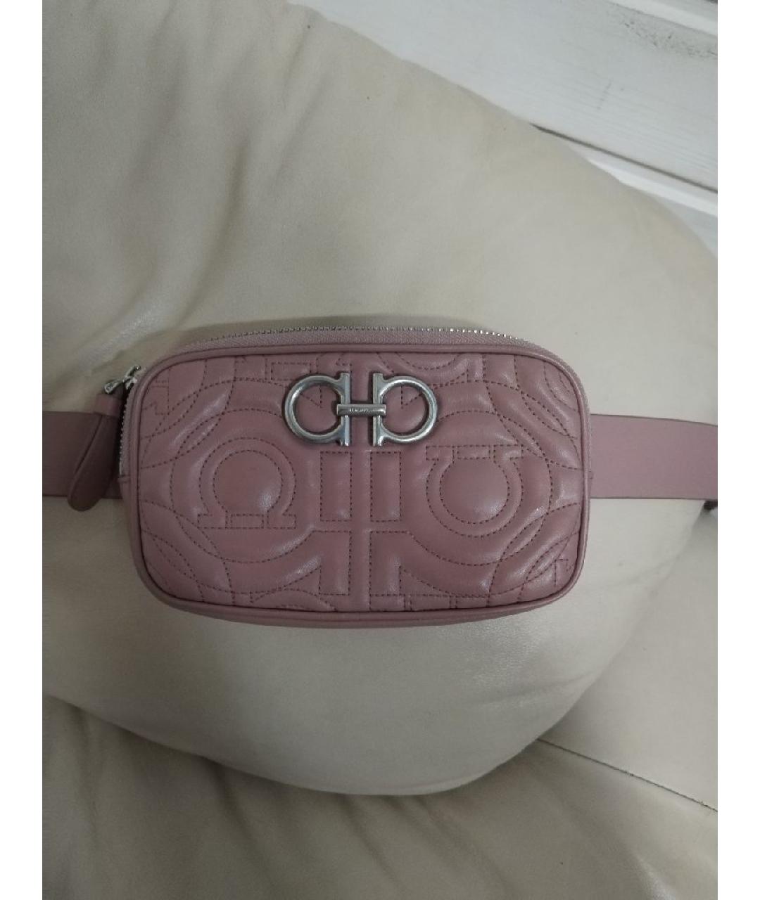 FERRAGAMO Кожаная поясная сумка, фото 7