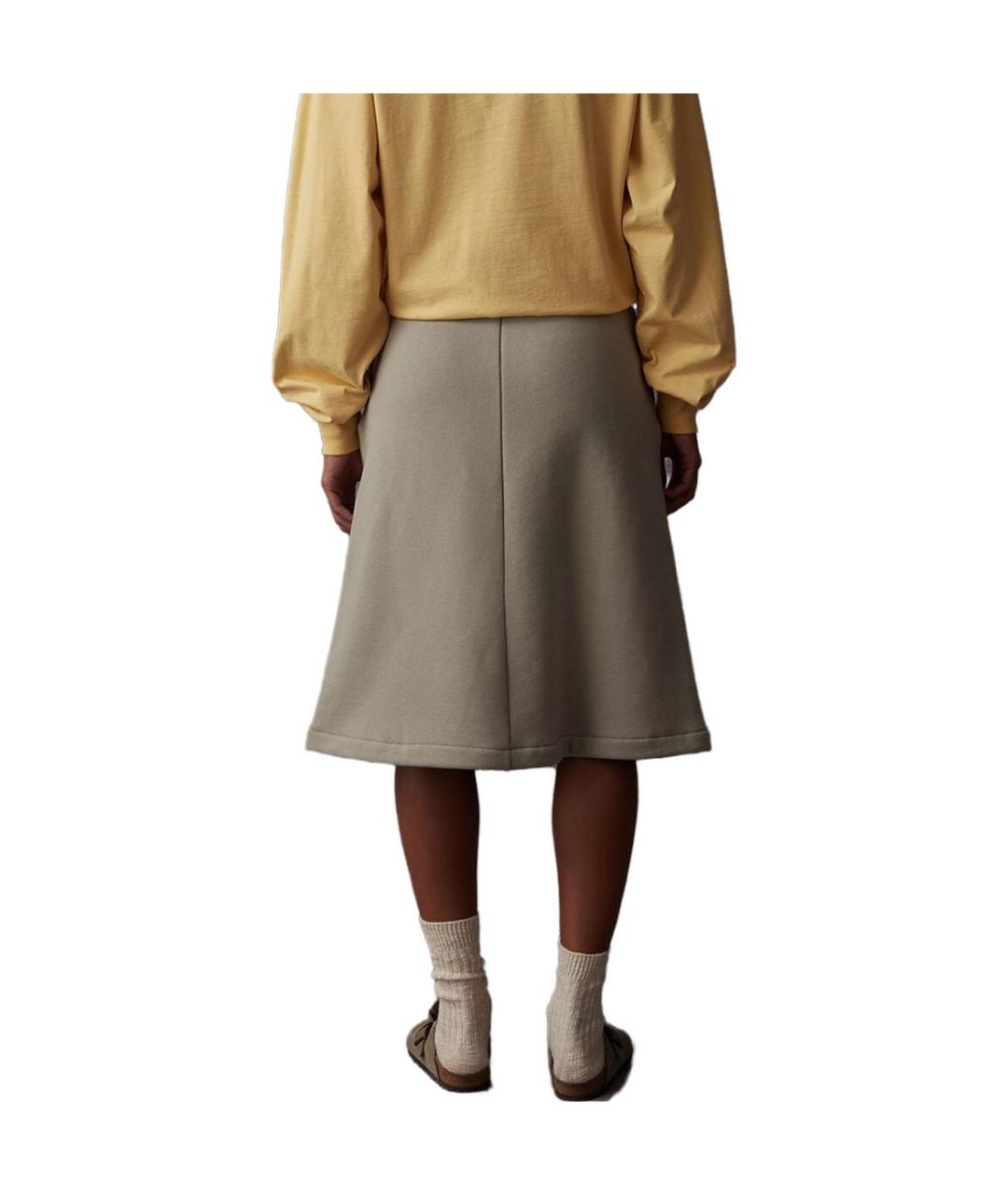 FEAR OF GOD ESSENTIALS Серая юбка миди, фото 3
