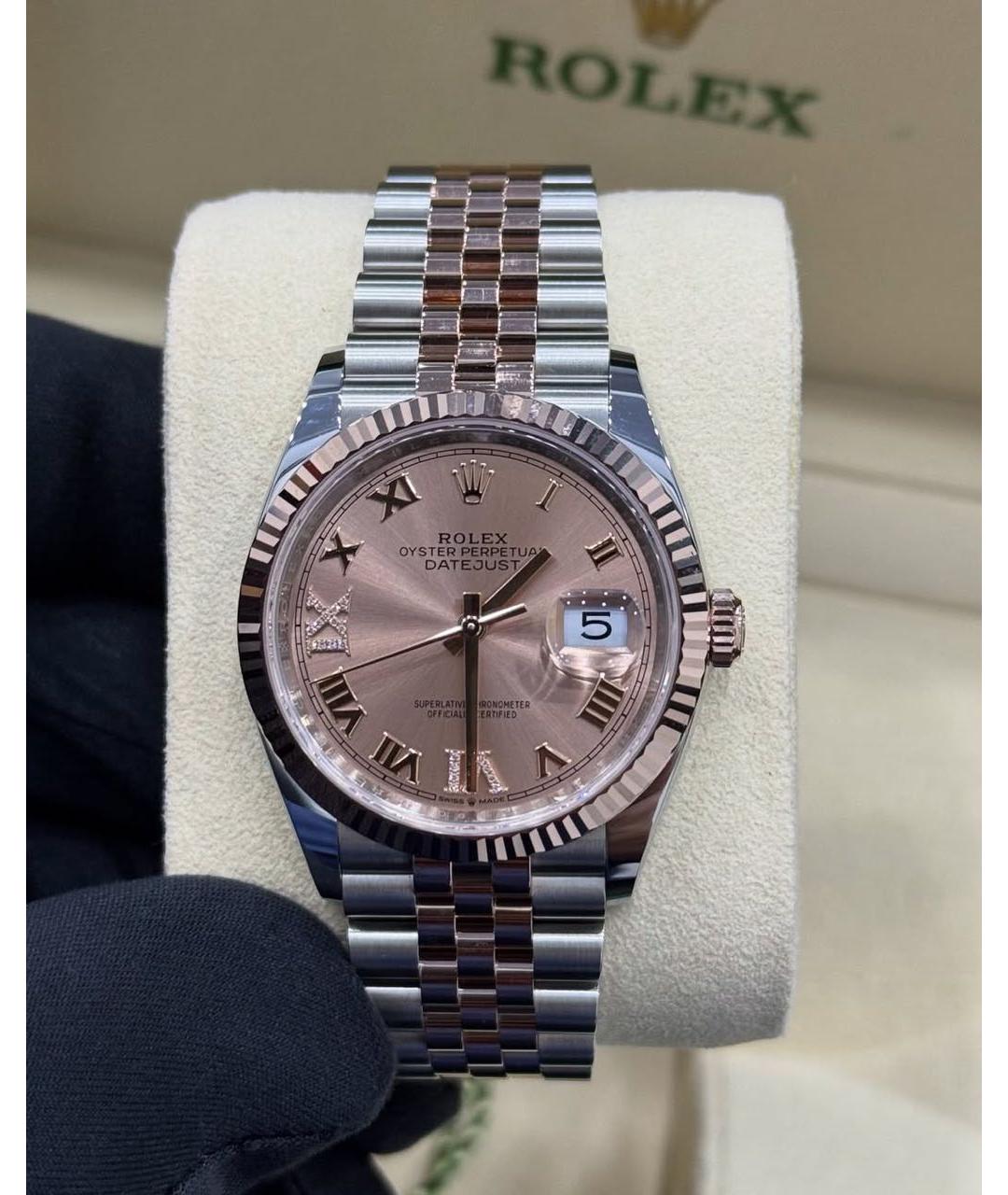 ROLEX Часы из розового золота, фото 4