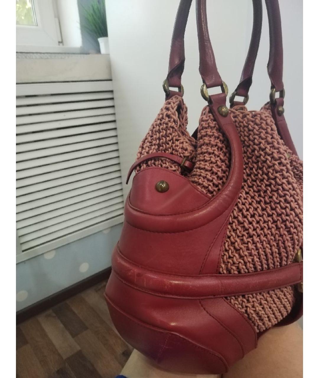 ALEXANDER WANG Бордовая кожаная сумка через плечо, фото 4
