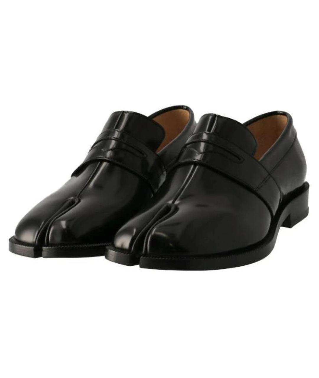 MAISON MARGIELA Черные кожаные лоферы, фото 4
