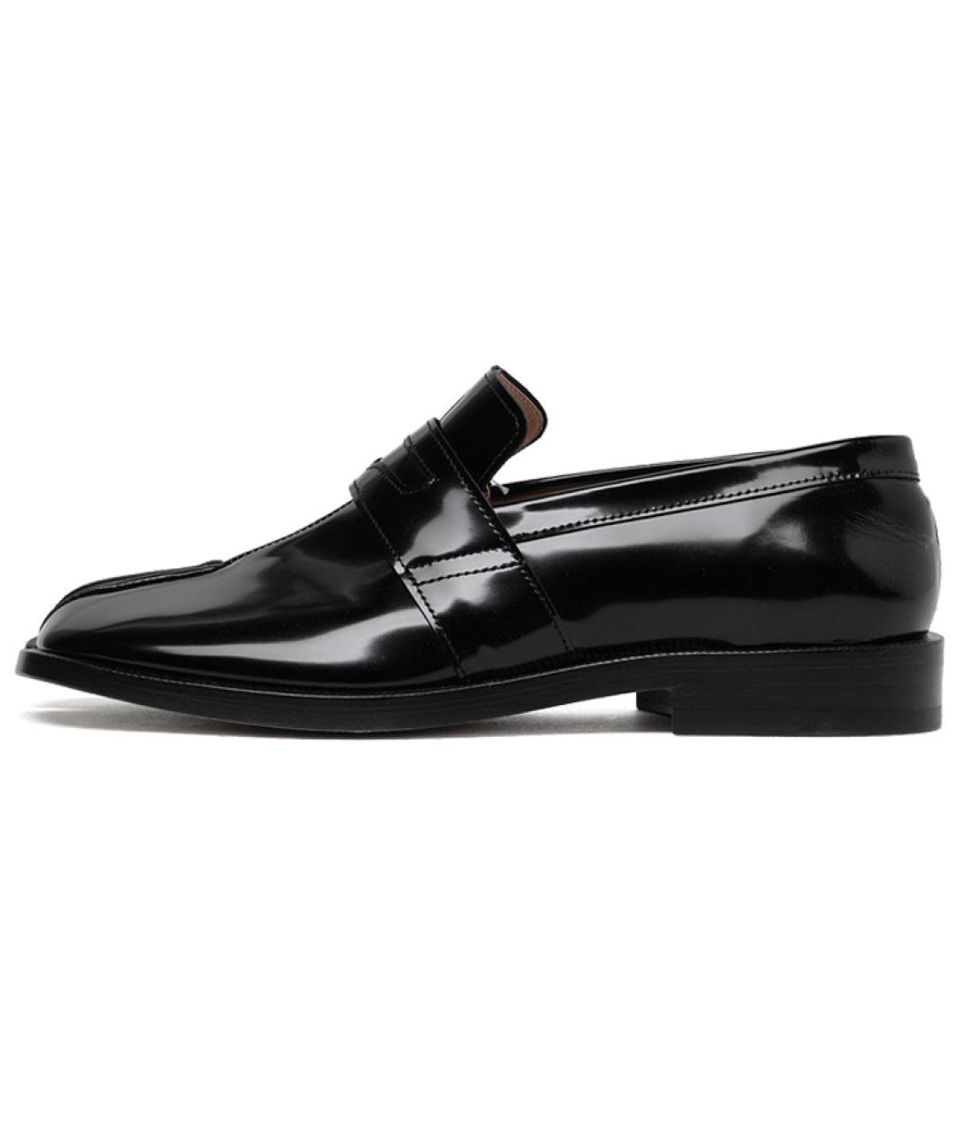 MAISON MARGIELA Черные кожаные лоферы, фото 2