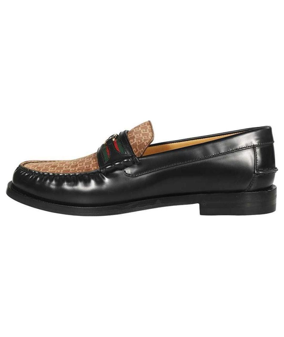 GUCCI Черные кожаные лоферы, фото 2