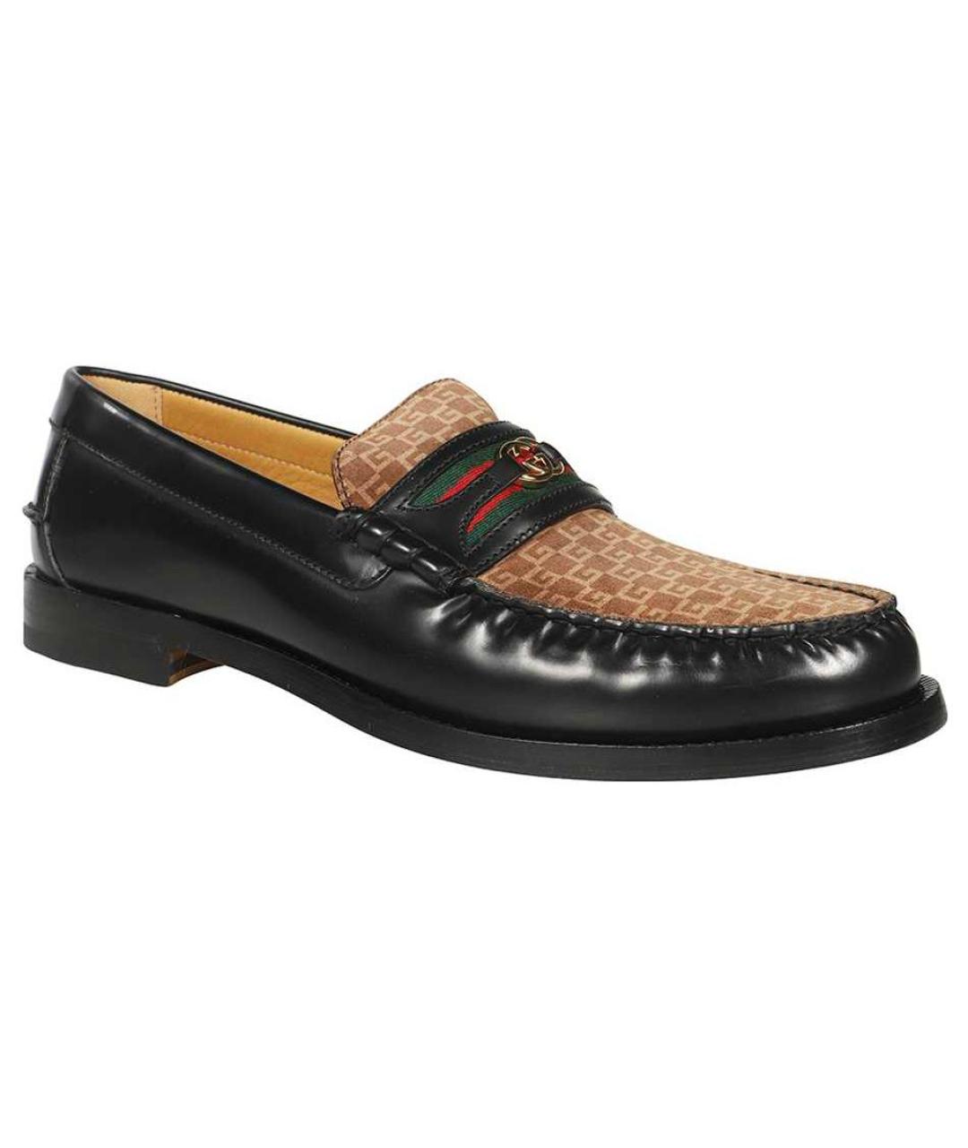 GUCCI Черные кожаные лоферы, фото 3