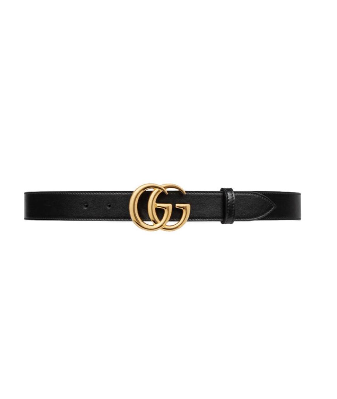 GUCCI Черный кожаный ремень, фото 6