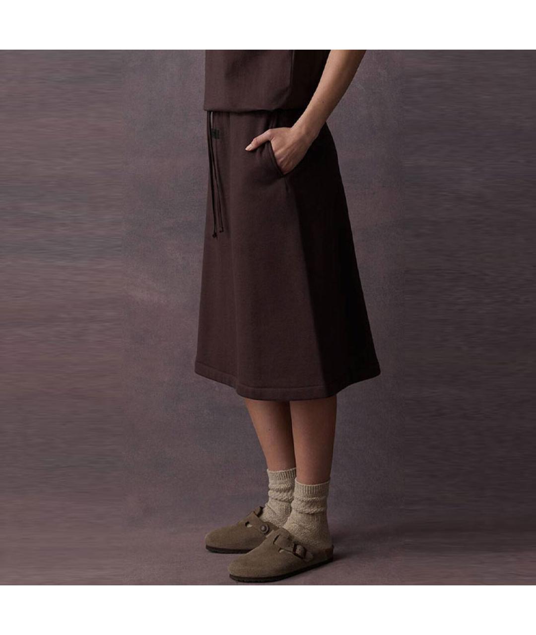 FEAR OF GOD ESSENTIALS Фиолетовая юбка-шорты, фото 4