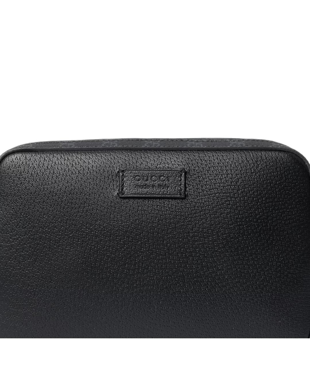 GUCCI Черная кожаная сумка на плечо, фото 8
