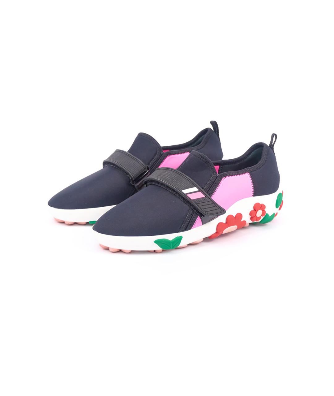 PRADA Черные текстильные кеды, фото 6