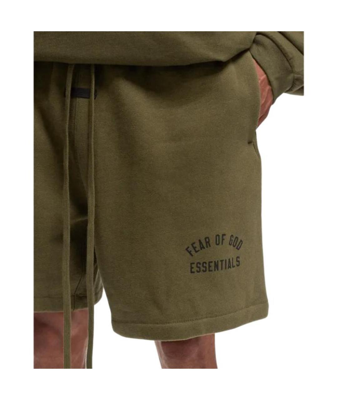 FEAR OF GOD ESSENTIALS Хаки шорты, фото 4
