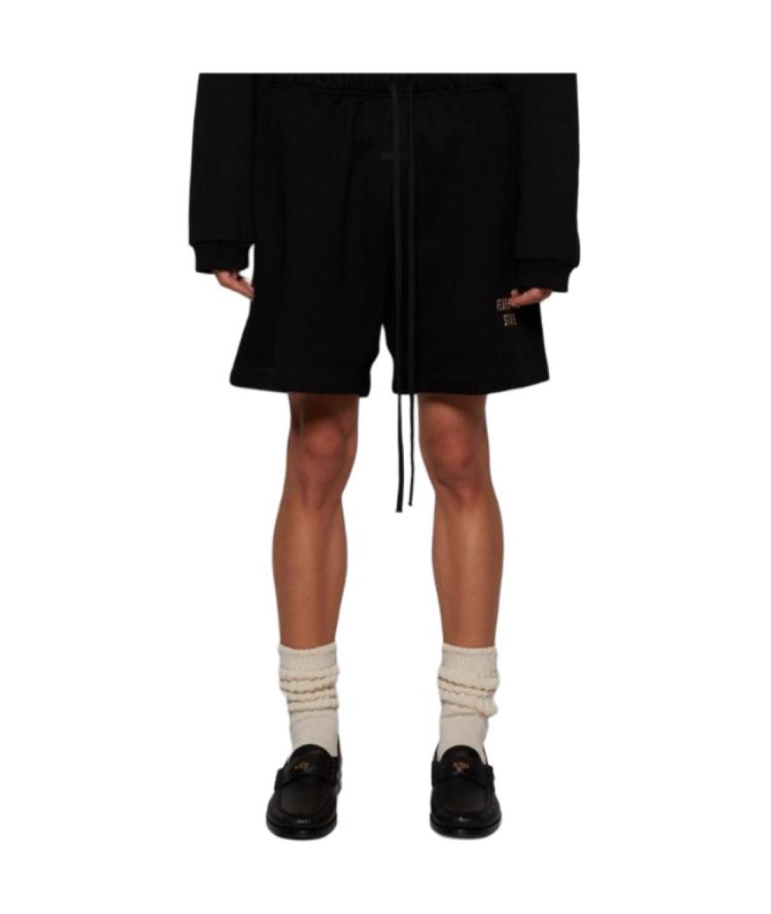 FEAR OF GOD ESSENTIALS Черные хлопковые шорты, фото 3