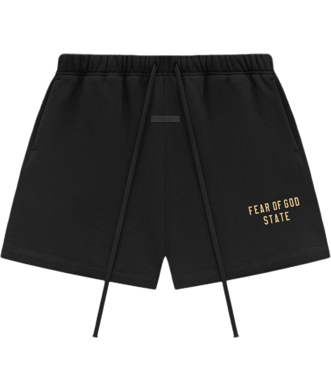 FEAR OF GOD ESSENTIALS Черные хлопковые шорты, фото 1