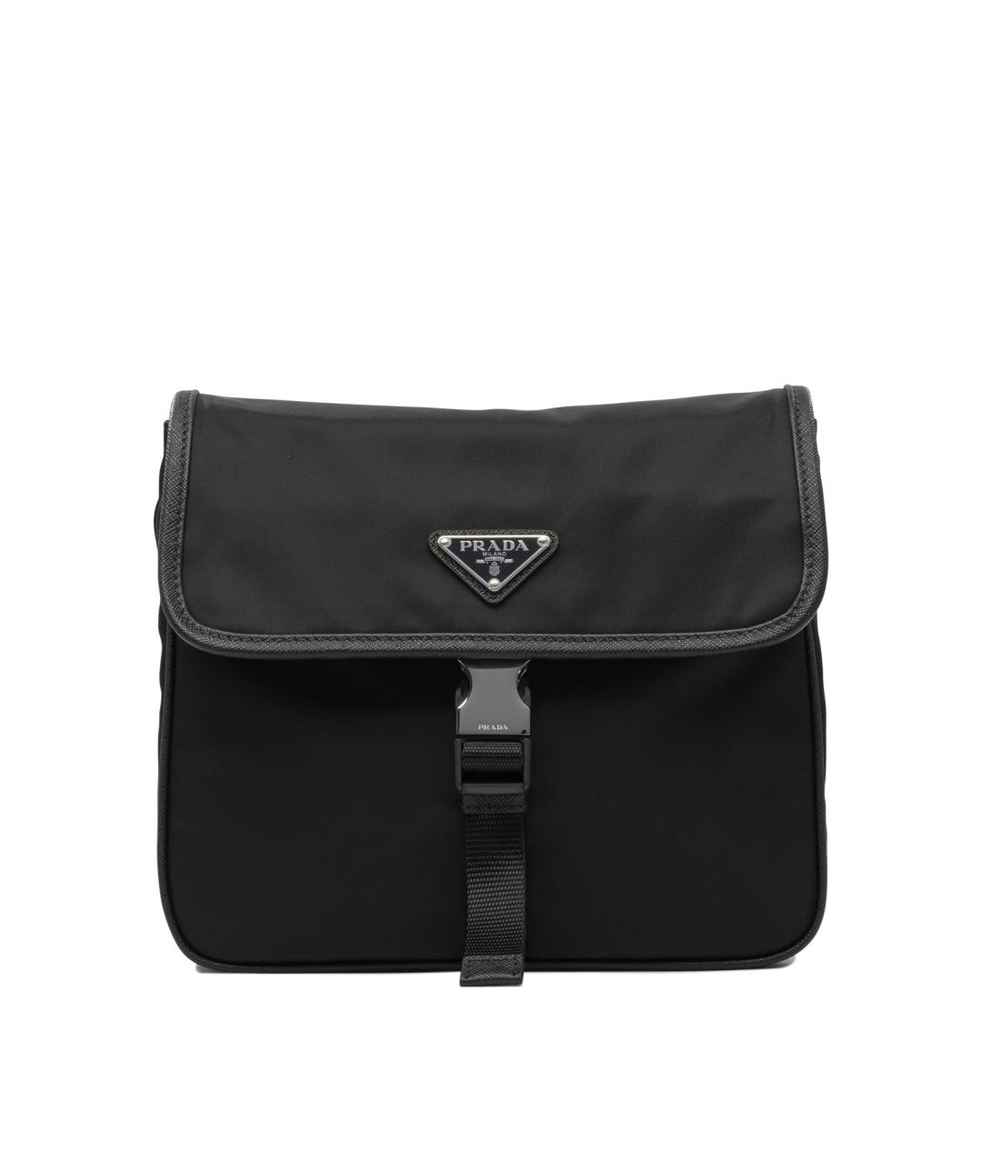 PRADA Черная синтетическая сумка на плечо, фото 1