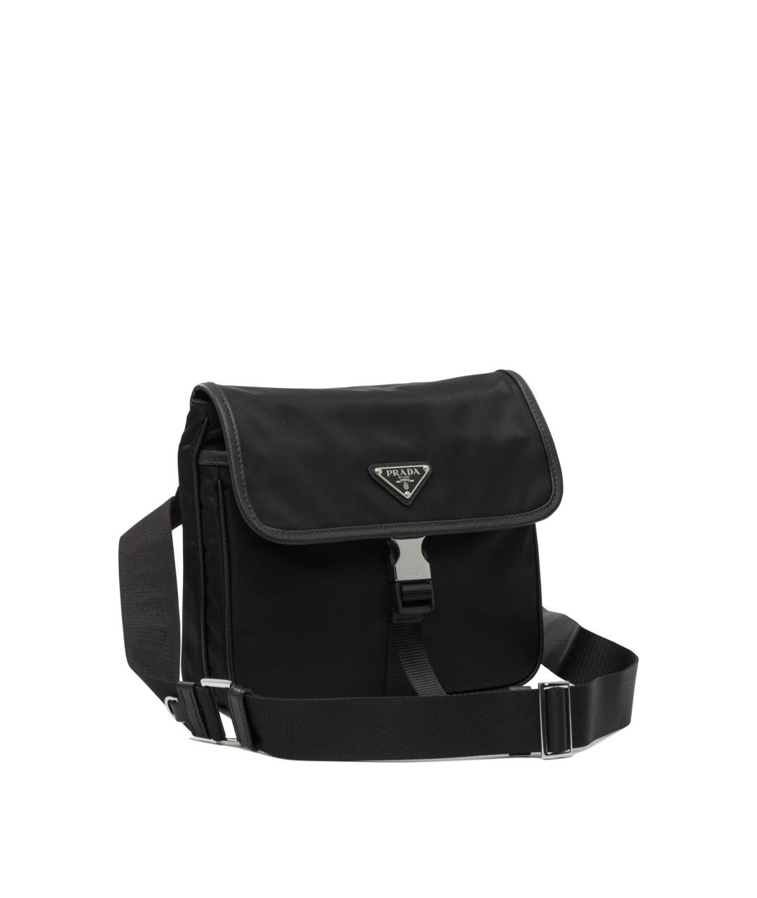 PRADA Черная синтетическая сумка на плечо, фото 2