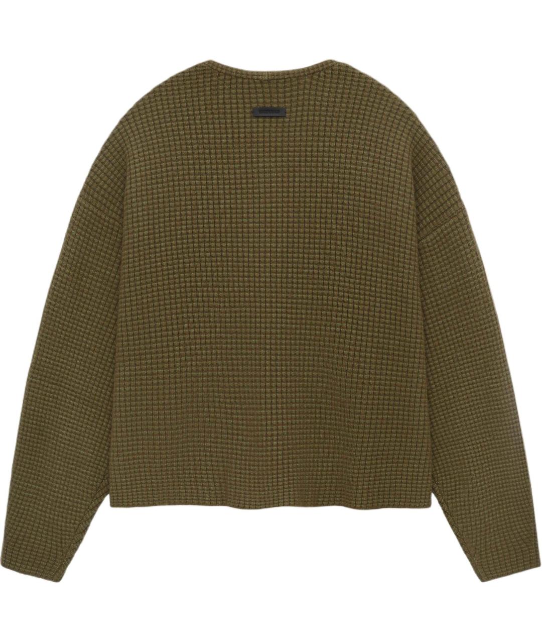 FEAR OF GOD ESSENTIALS Хаки кардиган, фото 2