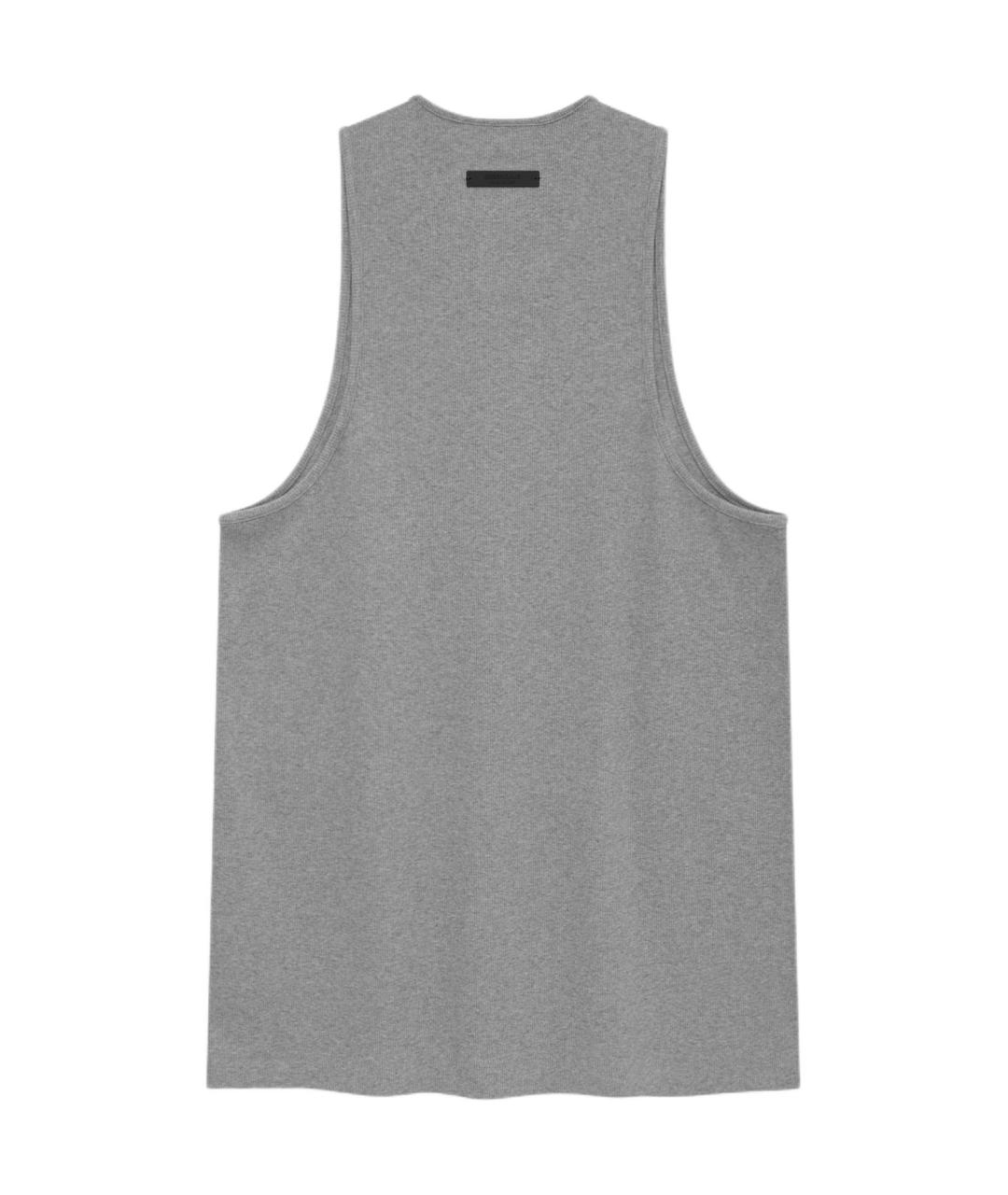 FEAR OF GOD ESSENTIALS Серая хлопковая майка, фото 2