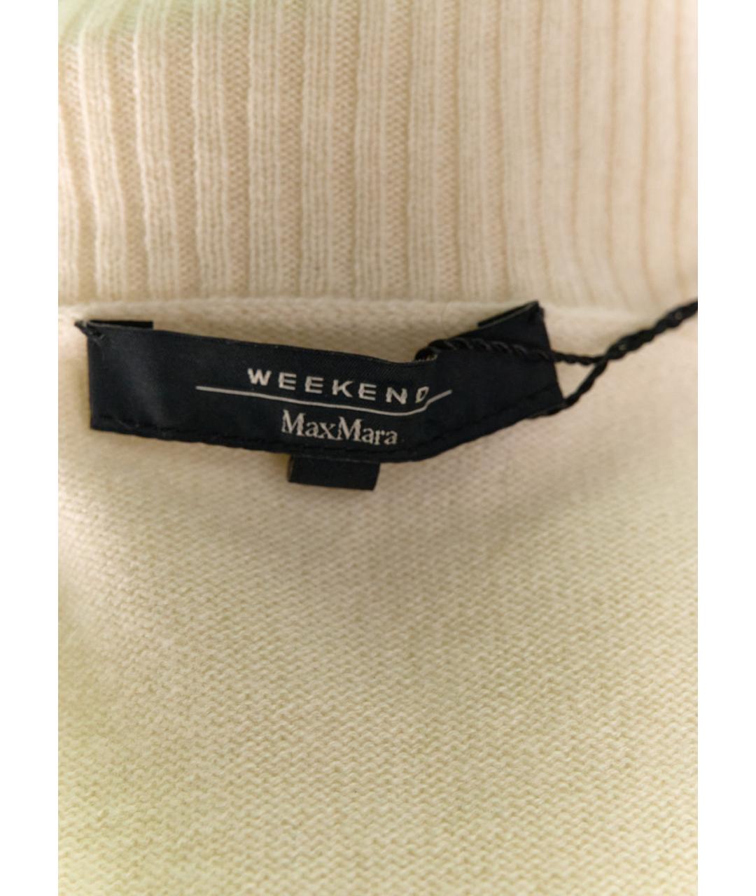 WEEKEND MAX MARA Бежевая кашемировая водолазка, фото 3